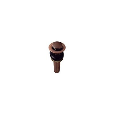 Yosemite Home Decor CSD1-1/2NO Pop-Up 1-1/2-Inch Drain for Round Copper Vessel Sinks with Overflow, 2-1/2-by-2-1/2-by-7-1/2-Inch, Copper