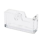 Kantek AD-60 Clear Acrylic Tape Dispenser, Holds Tape Roll Up to
3/4 Wide