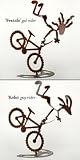 Mountain Bike Sculpture : Endo sculpture with Sprocket Base Medium - 12 inch