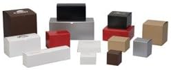 Shamrock B30688 Box, Elegant Natural Kraft Pinstripe 4" Tuck-It® Box (100/cs)