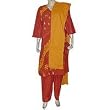 Salwar Kurti Printed Embroidered Cotton Womens Dress India Size X-L (slk398b)