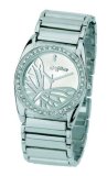 Stringfellows J628.10ST Ladies Round Case with Butterfly Dial Bracelet Watch