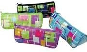 Geometric Design Pencil Case - PC-805 Assorted Colors & Design May Vary