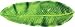Servier-Schale 'Tropisches Dschungel-Blatt', 15,9 x 41,3cm