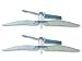 Two (2) Replacement Blue Main Rotors for Mini Infrared Remote Control Electric Helicopters Image