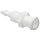 Value Plastics FTLLB220-1 White Nylon Tube Fitting, Female Luer Thread Style Panel Mount, 3/32" (2.4 mm) Tube ID x 1/4-28 UNF (Pack of 25)