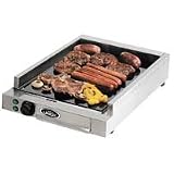 Griddle - CadCo FTCG-200 Commercial Ceramic Fry Top Griddle, Stainless Steel