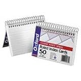(Price/EA)Spiral Bound Index Cards,Ruled,Perforated,3x5,White