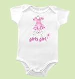 Girly Girl Short Sleeve Infant Onesie, Baby Size 6-12 Months