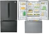Review LG LRFC21755TT / LG Refrigerator LRFC21755TT French Door Bottom Freezer Titanium custom size fit all 24 in. cabinet or counter