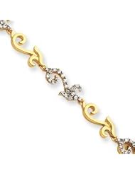 Sterling Silver Vermeil CZ Bracelet