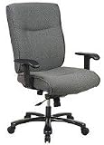 OSP Pro Line II Big  Tall Gray Fabric Executive Office Desk Chairs 400lb Capacity #7602