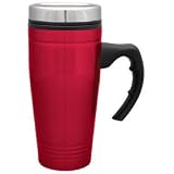 Culver, Inc., Fleet 18 oz. Stainless Steel Travel Mug w/PVC Liner Metalic Red