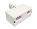 BT Telephone Socket Splitter 2 Way ~ Double ~ 2 into 1 ~ Doubler ~ Plug to Socket ~ White ~ Phone ~ Fax ~ Modem ~ Answer Machine