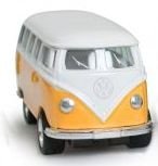 Yellow Vw campervan 6cm diecast