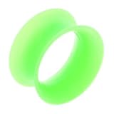 00g 10mm Neon Green Silicone Double Flare Ear Skin Tunnel Gauges Plugs Soft Flexible Eyelets (Sold By Pair) 00g 10mm Neon Green Silicone Double Flare Ear Skin Tunnel Gauges Plugs Soft Flexible Eyelets (Sold By Pair)