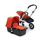 Bugaboo Cameleon Stroller - Dark Grey Base - Orange Canvas