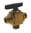 Industrial Grade 1WMW1 Ball Valve, Two Piece, 1/4 In, Brass Body