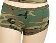 CAMO - Woodland Camo - Military Gear - Camo Booty Shorts