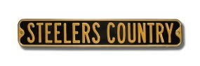 Pittsburgh Steelers "Steelers Country" 6" x 36" NFL Football Street Sign