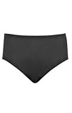 Classic Solid Black Plus Size Brief Bottom by Shore Shapes - Women's Swimsuit Plus Size Swimsuits