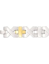 Stainless Steel Link Bracelet 08.00 Inch Gold Immerse lating B740