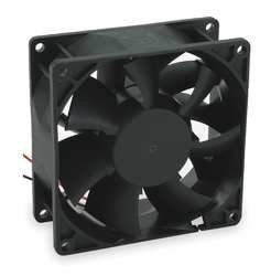 Dayton 2RTH8 Axial Fan, 3 1/8 In Sq, 74.5 CFM, 48 V DC