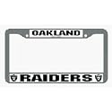 Oakland Raiders Chrome License Plate Frame - Set of 2