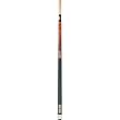 Antique Pool Cue with White, Black, and Natural Transfers Weight: 21 oz