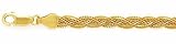 14k Gold Braided Foxtail Chain-3.6mm 18 IN