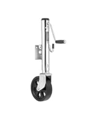 Sports: Fulton Jack, 1500-Pound Swing-Away with Weld-On Steel Construction, 10-Inch Travel, 8-Inch Poly Wheel - Fulton