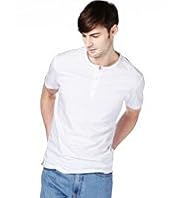 Henley Neck T-Shirt with Stay New™