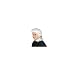 Colonial Man Deluxe Powdered White Wig