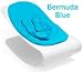 coco plexistyle baby lounger - White Frame - Bermuda Blue