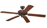 Monte Carlo 5OR52TB Ornate 52 Inch 5 Blade Ceiling Fan with Motor and Mahogany Blades, Tuscan Bronze 21u6Gu3GPQL. SL160 Monte Carlo 5OR52TB Ornate 52 Inch 5 Blade Ceiling Fan with Motor and Mahogany Blades, Tuscan Bronze