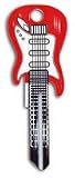 Cherry Red Electric Guitar Kwikset KW1 House Key