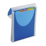 Wilson Jones Big Mouth Vertical Filer Organizer, Polypropylene, Jacket, 10 x 12 Inches, Dark Blue (68583)