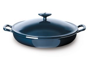 Emeril Enameled Cast Iron 4-Quart Jambalaya Pan with Lid