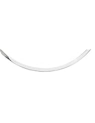4mm Flat White Gold Omega Necklace 20"