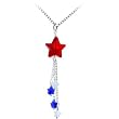 Handcrafted Sterling Silver Patriotic Star Necklace