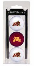 Minnesota Golden Gophers Golf Ball Pack Of 3)