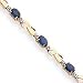 14k Sapphire and Diamond Bracelet