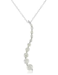 10k Gold Journey Diamond Curve Pendant Necklace (1/2 cttw, I-J Color, I2-I3 Clarity), 18"