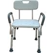 Drive Medical Bath Bench with Back and Removable Padded Arms