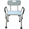 Drive Medical Bath Bench with Back and Removable Padded Arms