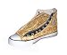 Bandana Fever : Custom Bandana Converse Hi-Top (Black/Gold)