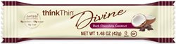 Thinkthin Divine Bars Dark Chocolate Coconut - 12 CT