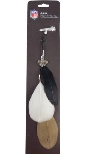 New Orleans Saints NFL Team Color Feather Hair Clip