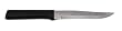Rada Cutlery Stubby Butcher Knife, Dishwasher Safe, Made in USA, Black Handle