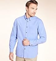 XXXL Blue Harbour Pure Cotton Plain Shirt